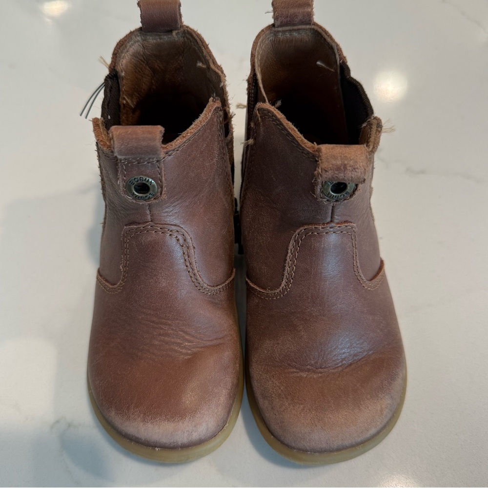 Bobux Brown Leather Kids Chelsea Boots